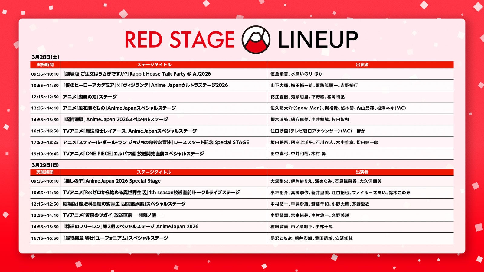 「AnimeJapan 2026」RED STAGE（提供写真）