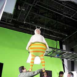 大島美幸/新CM「コバラ空耳」篇メイキングカットより