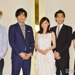 （左から）鈴木おさむ氏、大谷亮平、倉科カナ、三浦翔平、水野美紀 （C）モデルプレス