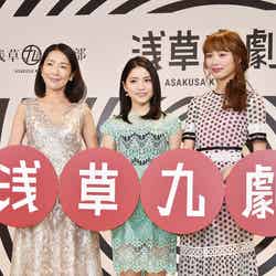 (左から)羽田美智子、川島海荷、内田理央 （C）モデルプレス