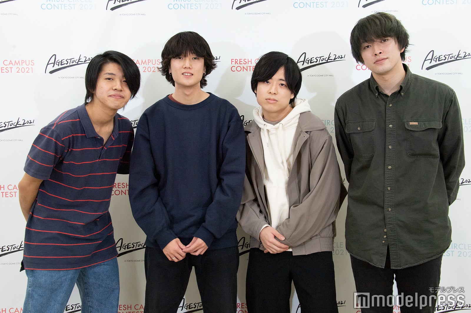 森夏月（Gt．＆Vo）、佐藤康平（Ba．）、山本尚之（Gt．）、小山佳世（Dr．）／pavilion（C）モデルプレス