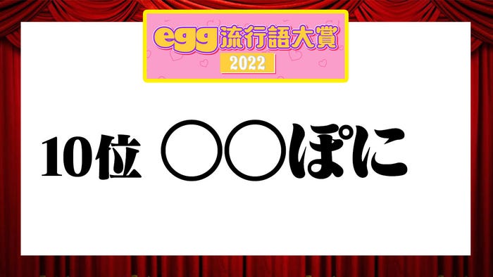『egg流行語大賞2022』 (提供写真)