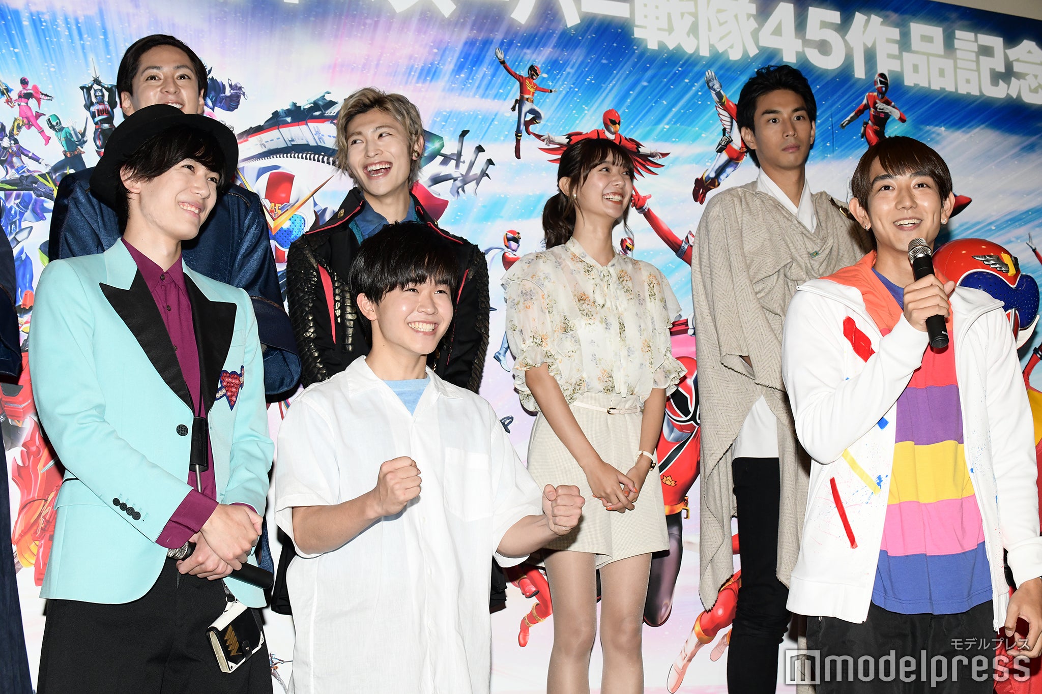 （左上から時計回りに）山口貴也、増子敦貴、川津明日香、市川知宏、駒木根葵汰、鈴木福、内藤秀一郎（C）モデルプレス