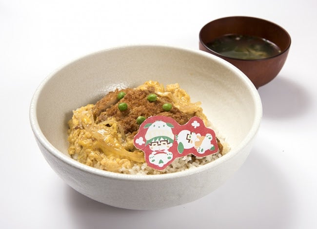 勇利とポチャッコのだいまんぞく！まんぷくカツ丼1,590円（税抜）／画像提供：三越伊勢丹ホールディングス