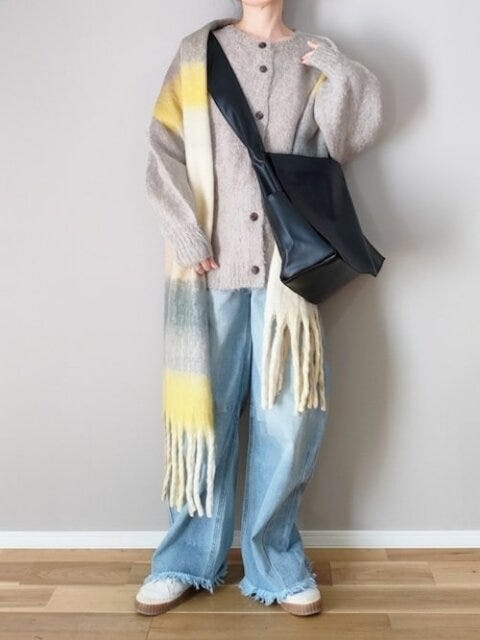 冬のデニムコーデ