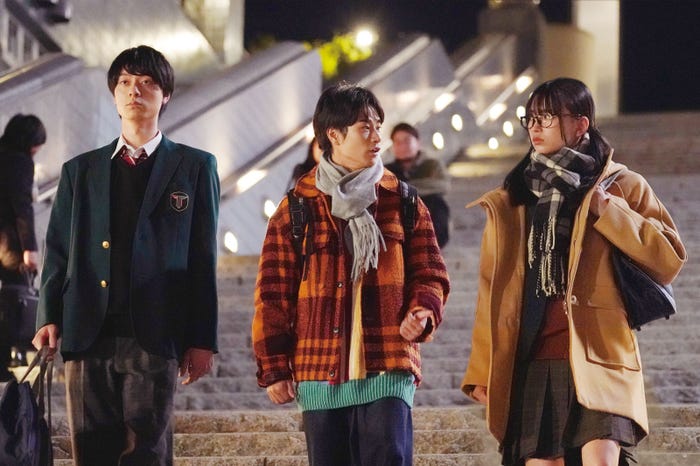 作間龍斗、前田旺志郎、茅島みずき(C)ましろ/COMISMA INC.(C)2025『山田くんとLv999の恋をする』製作委員会