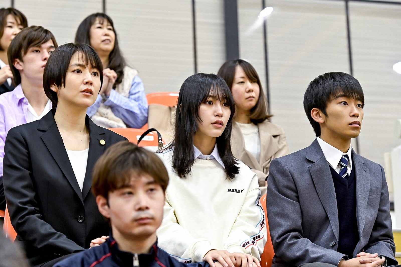 長澤まさみ、南沙良、加藤清史郎「ドラゴン桜」第2話より（C）TBS