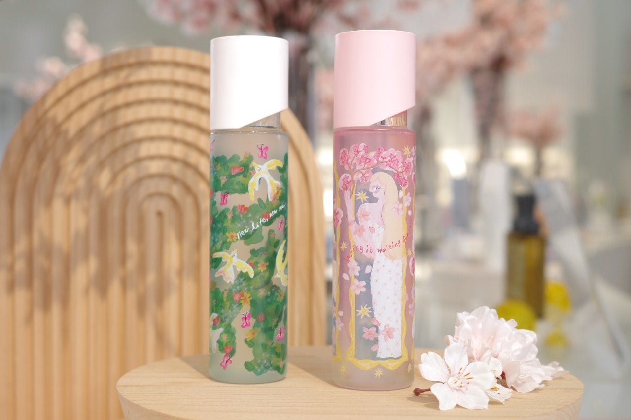 桜杏仁風味の限定ドリンクも！ オルビス表参道旗艦店で桜×アートイベント第二弾開催中