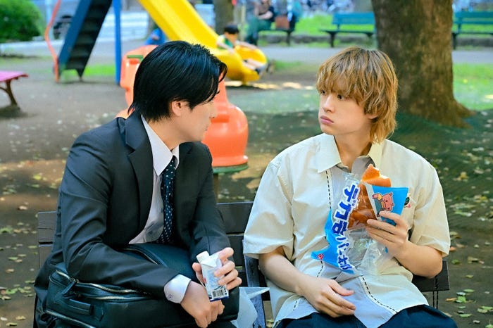 中村隼人、佐野勇斗「君の好きは無敵」第4話(C)TBS