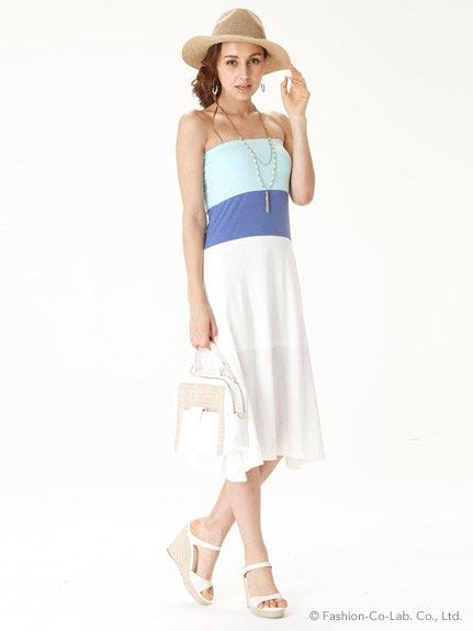 配色ベアマキシOP「Cameron Racy」6,706円(税込)