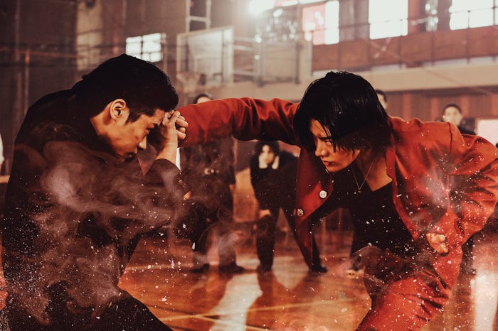 川村壱馬、中本悠太(C)2022「HiGH&LOW THE WORST X」製作委員会(C)高橋ヒロシ(秋田書店)HI-AX