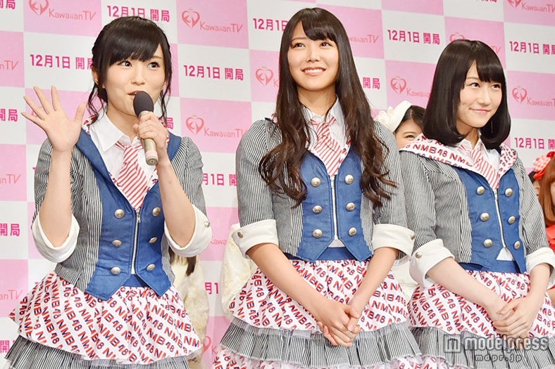 NMB48（左から：山本彩、白間美瑠、矢倉楓子）