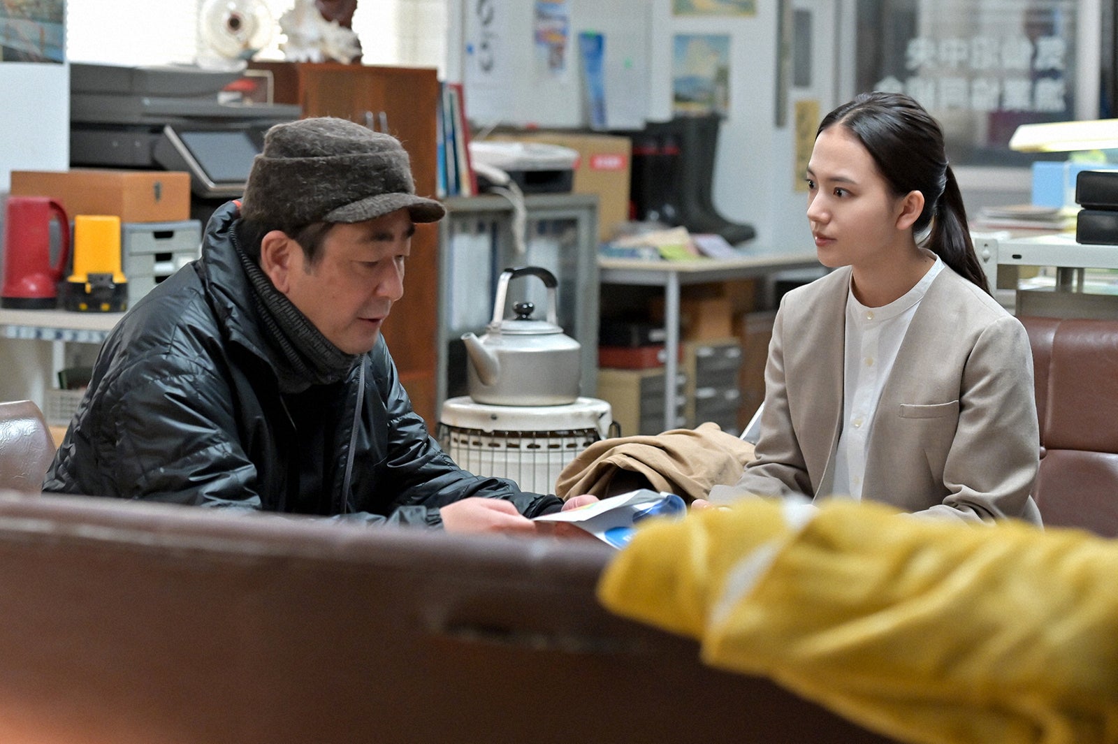 菅原大吉、清原果耶 （C）NHK