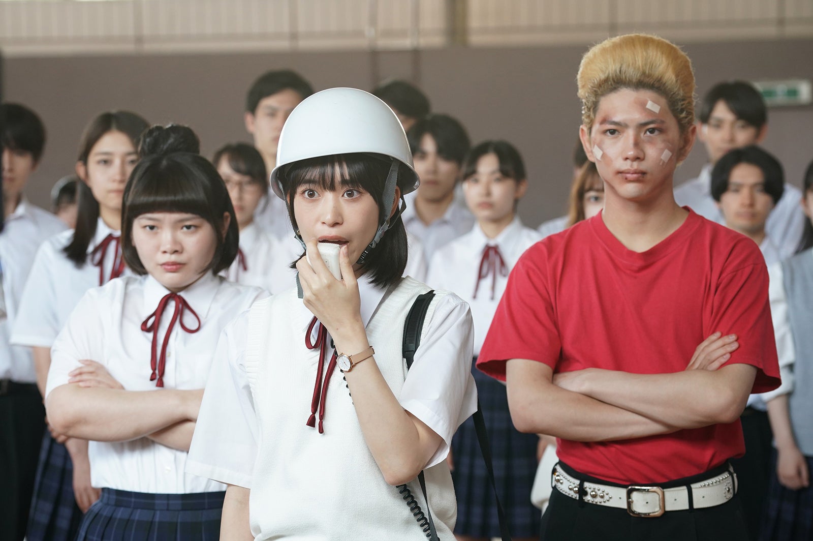 富田望生、森川葵、春本ヒロ／「ナンバMG5」最終話より（C）フジテレビ