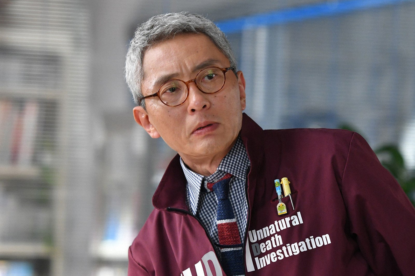 松重豊／「アンナチュラル」第2話より（C）TBS