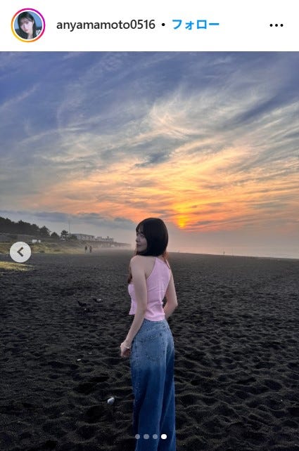山本杏Instagramより