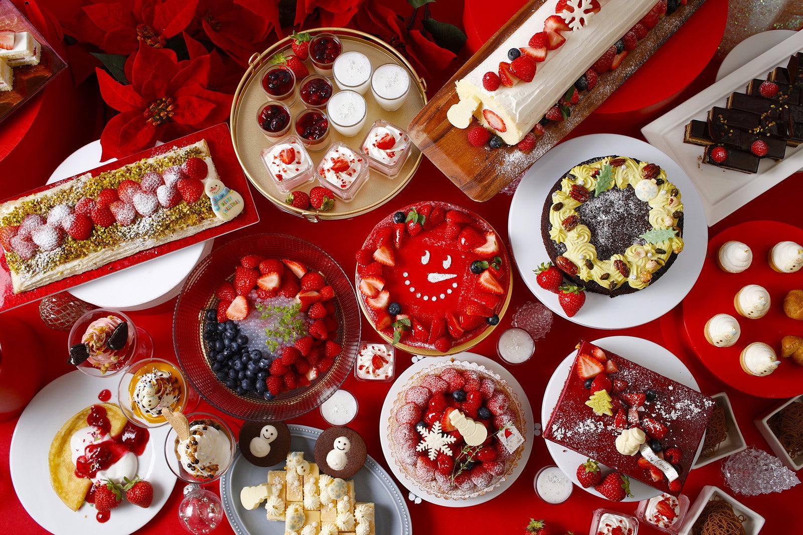 いちご×雪だるまのスイーツブッフェ、ホテル インターコンチネンタル 東京ベイで開催