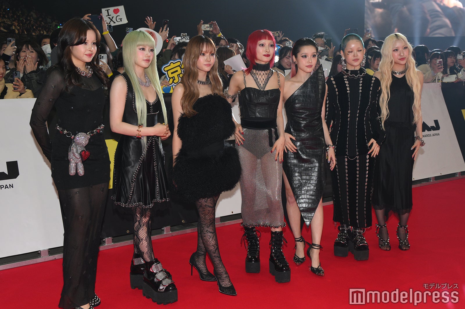 XG／
HARVEY、HINATA、JURIA、JURIN、CHISA、COCONA、MAYA（C）モデルプレス