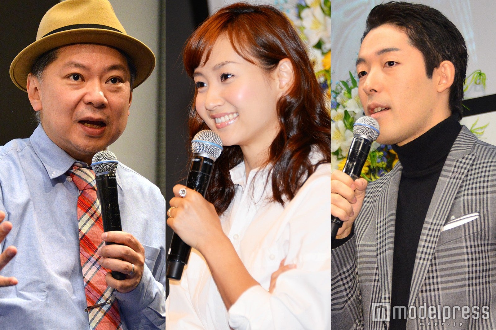 「WORKO！2016に出演した（左から）鈴木おさむ、藤本美貴、中田敦彦（C）モデルプレス