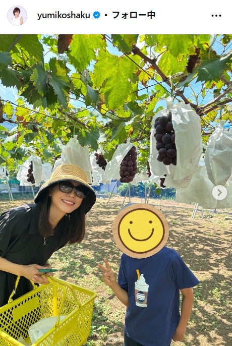 釈由美子公式Instagramより