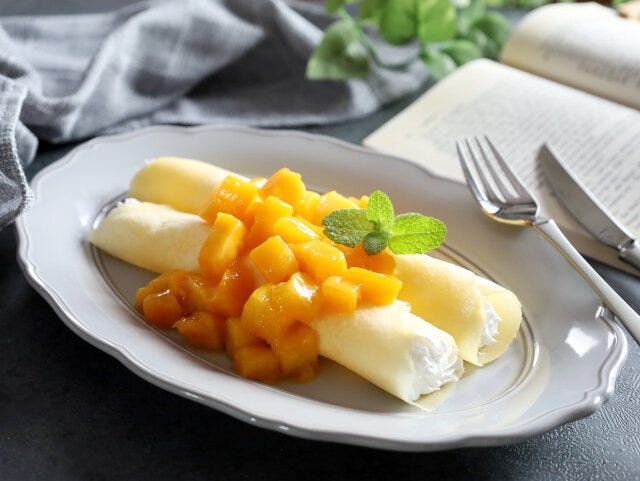 ホットケーキミックスのクレープ　レシピ　完成