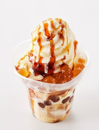 黒糖タピオカソフト