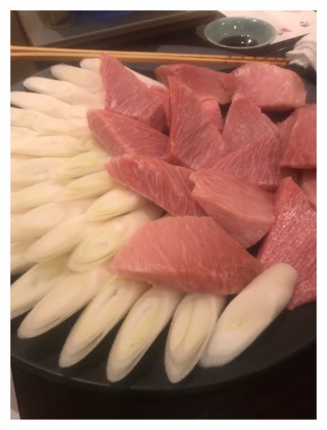 麻央さんが大好きだったというマグロ料理/市川海老蔵オフィシャルブログ(Ameba)より