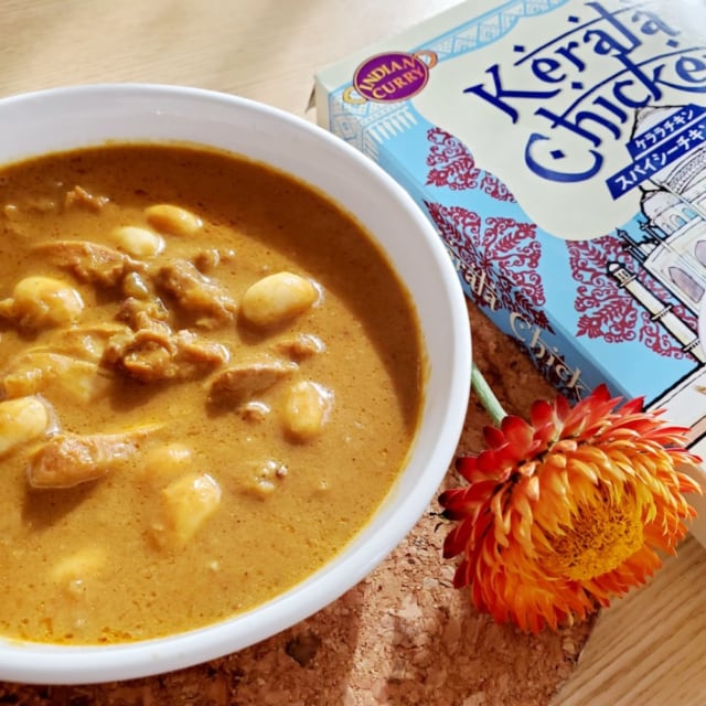 ケララチキンに大豆トッピング