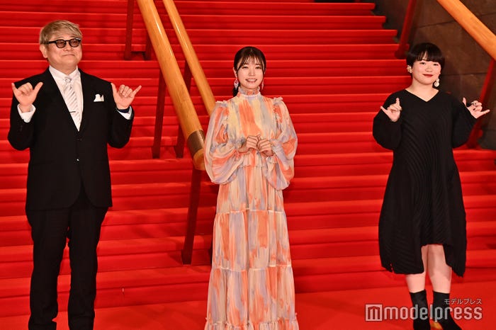 水島精二監督、美山加恋、富田望生 (C)モデルプレス