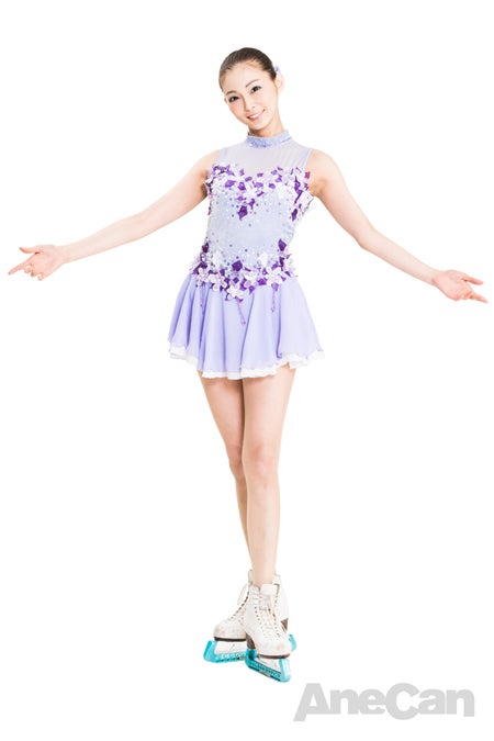 浅田真央選手に扮した押切もえ　公式プロフィール：http://anecan.tv/model/moe.html