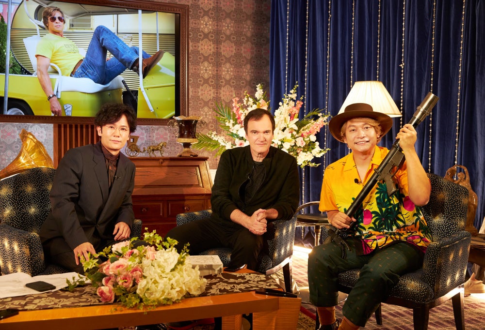 稲垣吾郎、クエンティン・タランティーノ監督にインタビュー 香取慎吾も駆けつける