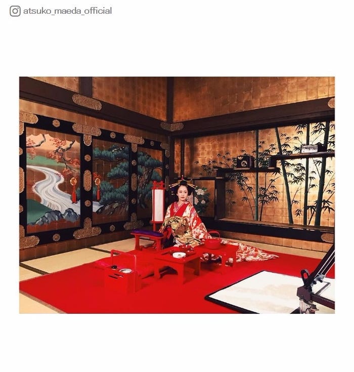 花魁姿の前田敦子/Instagramより