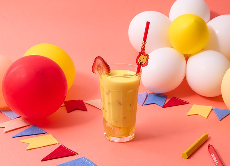 ＜プーさん＞はちみつゼリーミルク税込1,090円（C）Disney．Based on the "Winnie the Pooh" works by A．A．Milne and E.H. Shepard．