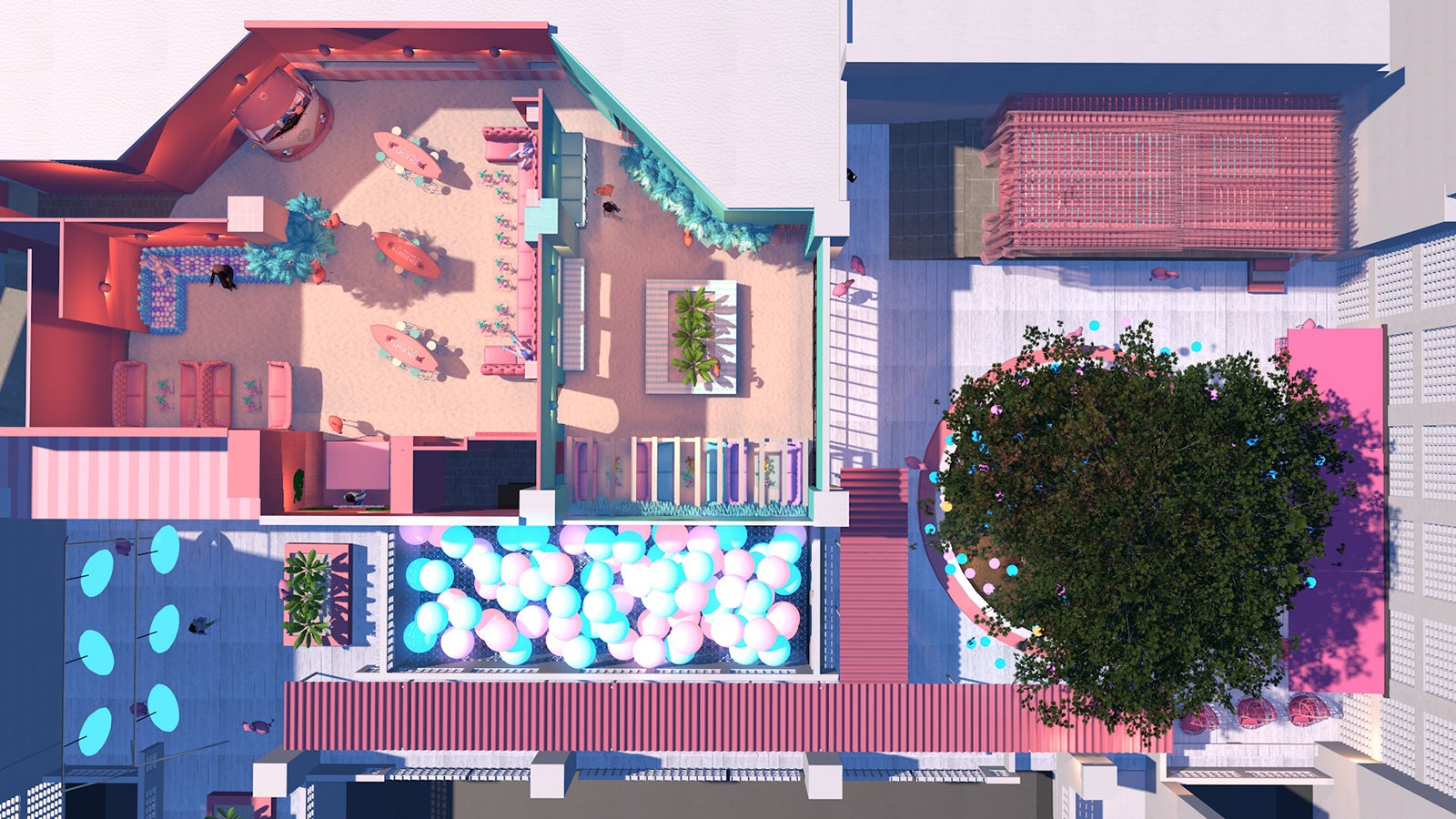 施設全体像※完成イメージパース図／画像提供：FND