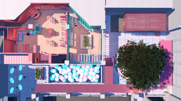 施設全体像※完成イメージパース図／画像提供：FND