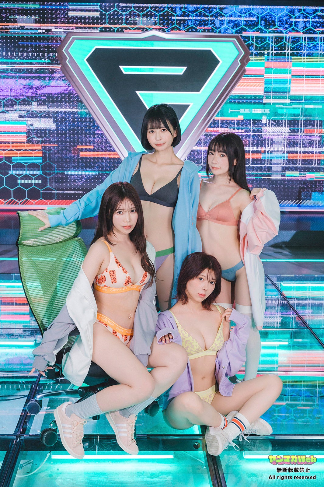 （上から時計回りに）夏乃さやか、いずちのの、華恋、宇佐だにか（C）U-YA／ヤンマガWeb