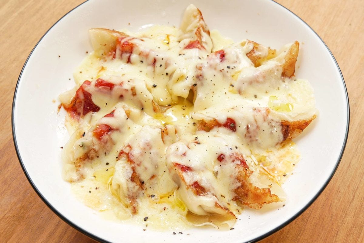 レンジでギョーザ