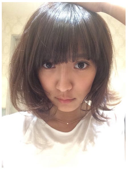 イメチェン前の夏菜/夏菜オフィシャルブログ(Ameba)より