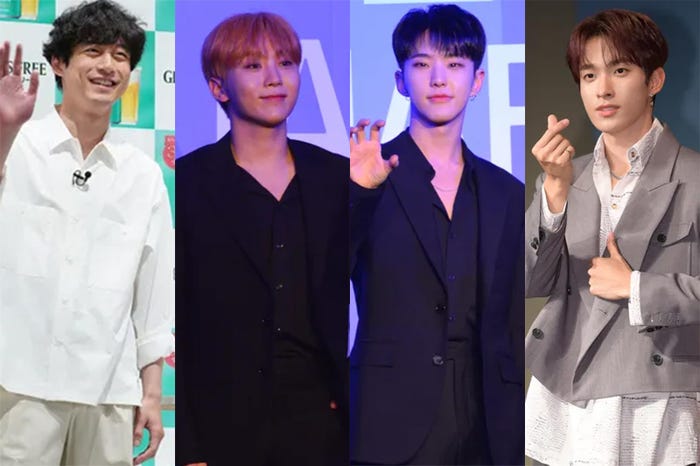 坂口健太郎、SEUNGKWAN、HOSHI(C)モデルプレス、DK/Photo by Getty Images