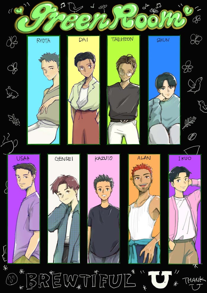 ユーサク作メンバーイラスト/モデルプレス独占カット(提供写真)モデルプレス独占カット(提供写真)