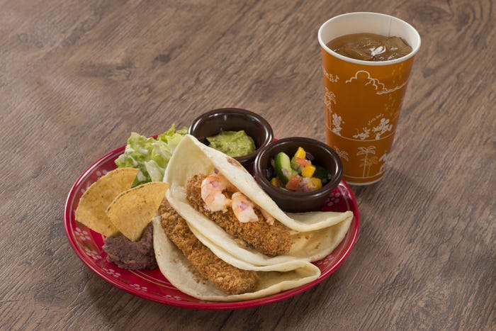 シーフードタコス セット¥1180、単品¥970(C)Disney