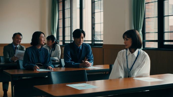 酒井美紀、竹財輝之助、国仲涼子「3年C組は不倫してます。」第2話(C)日本テレビ