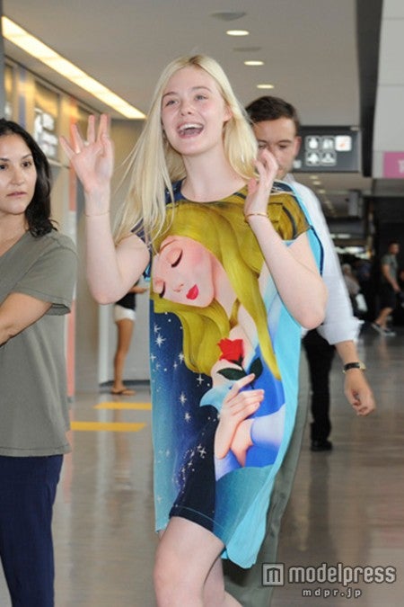 初来日のエル・ファニング