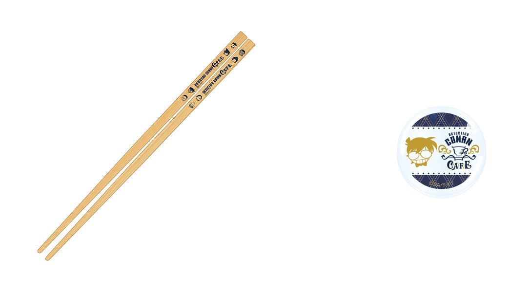 スーベニア:箸　税込1,320円、ガラス箸置き税込1,100円（C）青山剛昌／小学館・読売テレビ・TMS 1996