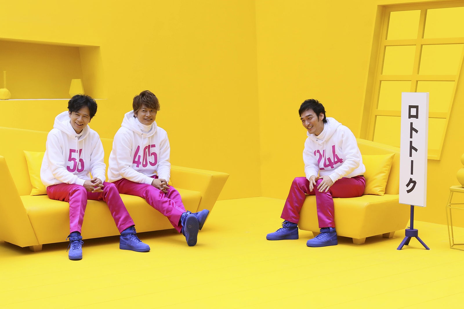 稲垣吾郎、香取慎吾、草なぎ剛／メイキングより（提供画像）