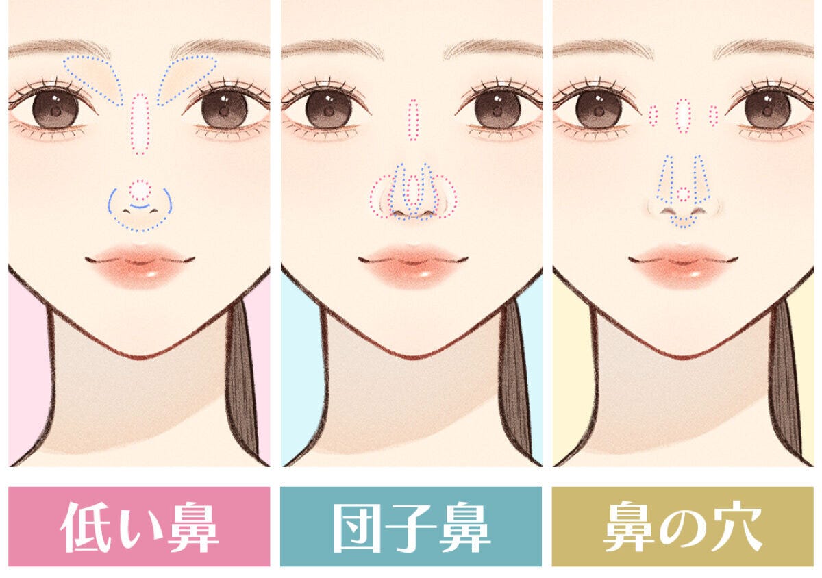 簡単ノーズメイク3選 簡単ノーズメイク3選