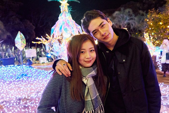 YUNA、Sean「彼とオオカミちゃんには騙されない」(C)AbemaTV, Inc.