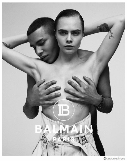 カーラ・デルヴィーニュ「BALMAN」新イメージでトップレスに　ファンから絶賛の声　ディレクターのオリヴィエ・ルスタンによる手ブラ