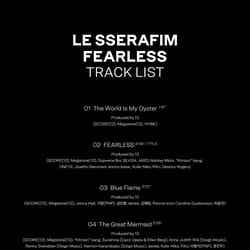 LE SSERAFIM『FEARLESS』トラックリスト（C）HYBE LABELS JAPAN
