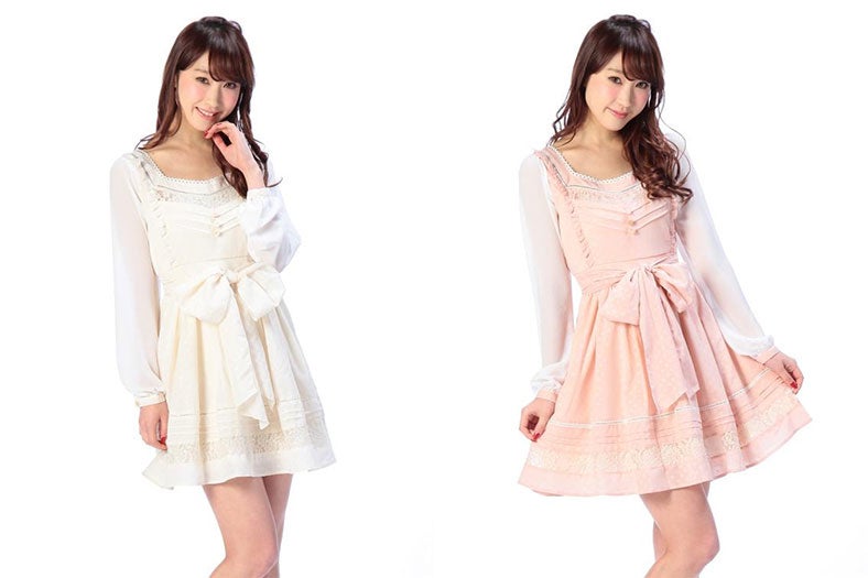 ドットシフォンワンピース「LIZ LISA」9,936円（税込）